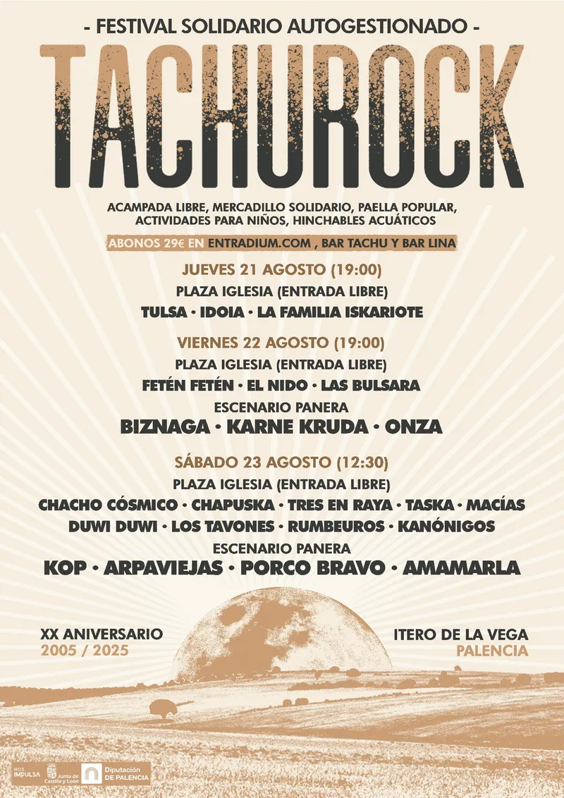TachuRock celebra su XX aniversario en Itero de la Vega en 2025