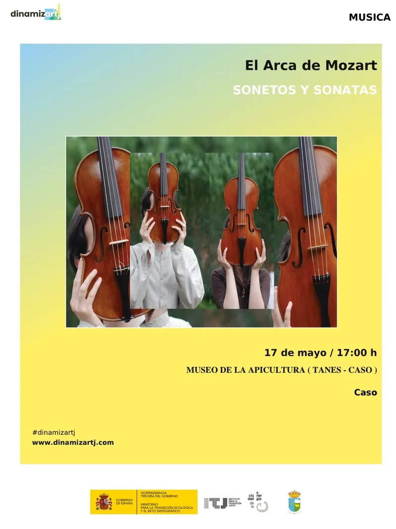 Caso celebra 'El Arca de Mozart' con un concierto de sonetos y sonatas en Tanes