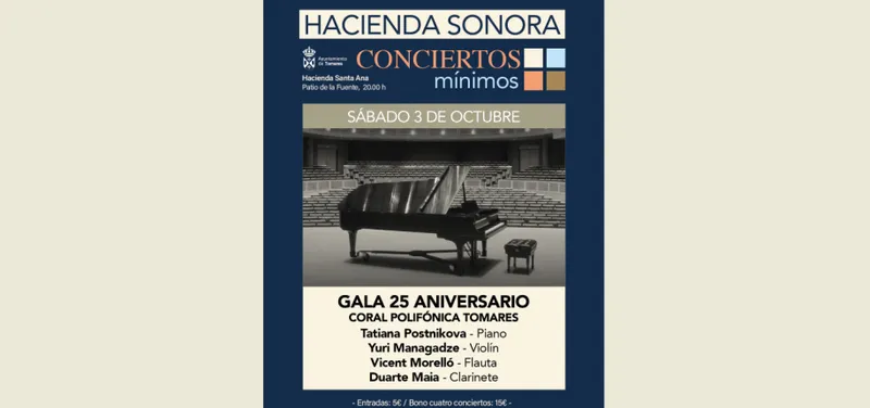 Tomares inicia su ciclo de conciertos "Hacienda Sonora" con la Coral Polifónica y Tatiana Postnikova