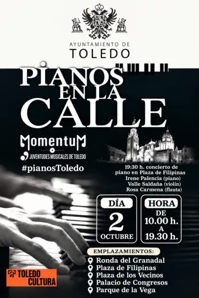 Toledo celebra la novena edición de 'Pianos en la Calle' con participación escolar
