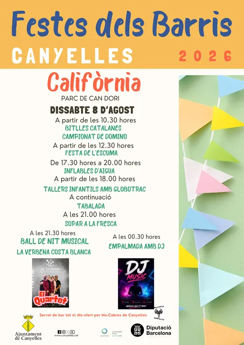 Canyelles celebra la Festa Major de Califòrnia el 8 d'agost