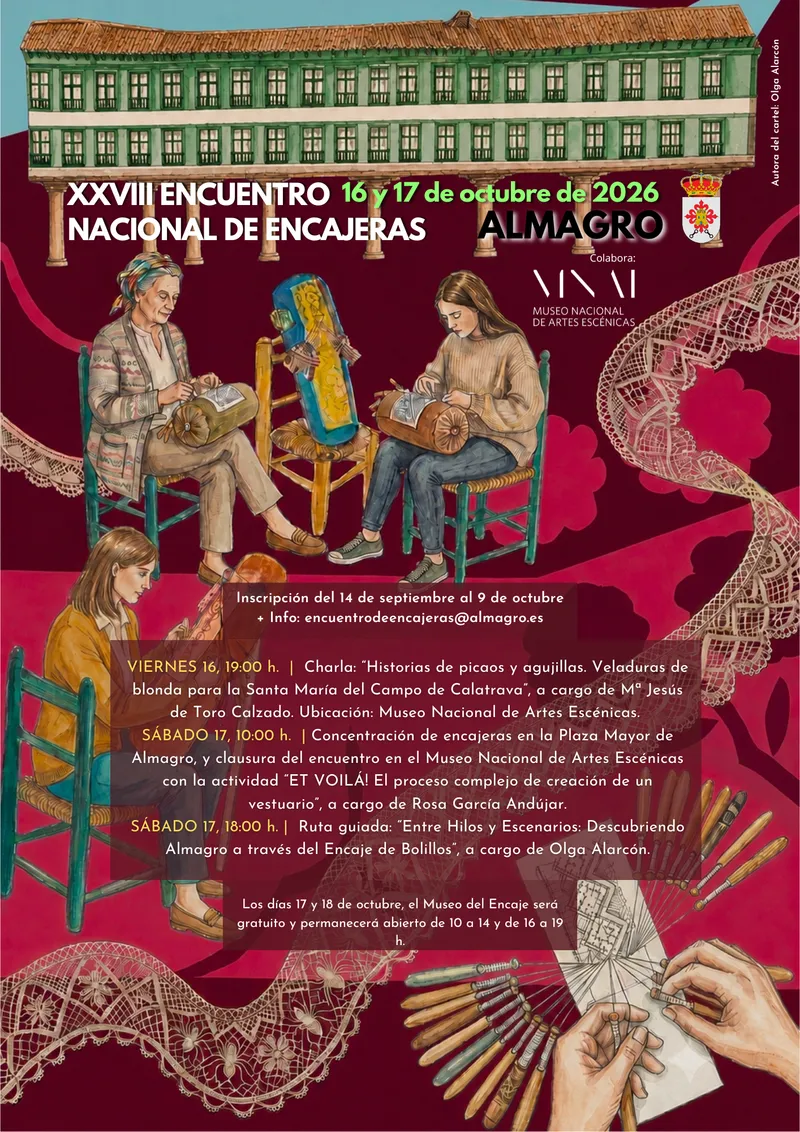 Almagro acoge el XXVIII Encuentro Nacional de Encajeras en octubre