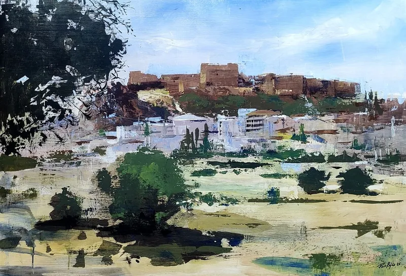 Paco Rojas obtiene el quinto premio en el Concurso de Pintura Rápida de Ayora