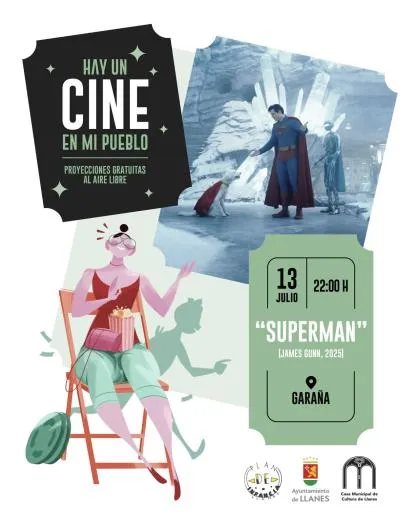 Garaña de Pría acoge una noche de cine al aire libre con la proyección de 'Superman'