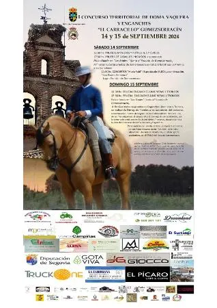 Gomezserracín acoge el I Concurso Territorial de Doma Vaquera y Enganches "El Carracillo"