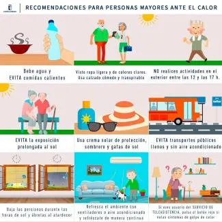 Ocaña emite recomendaciones sanitarias para personas mayores ante la ola de calor