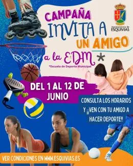 Esquivias lanza la campaña 'Invita a un amigo' para fomentar la participación deportiva