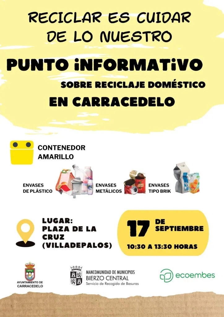 Carracedelo informa sobre reciclaje doméstico en Villadepalos