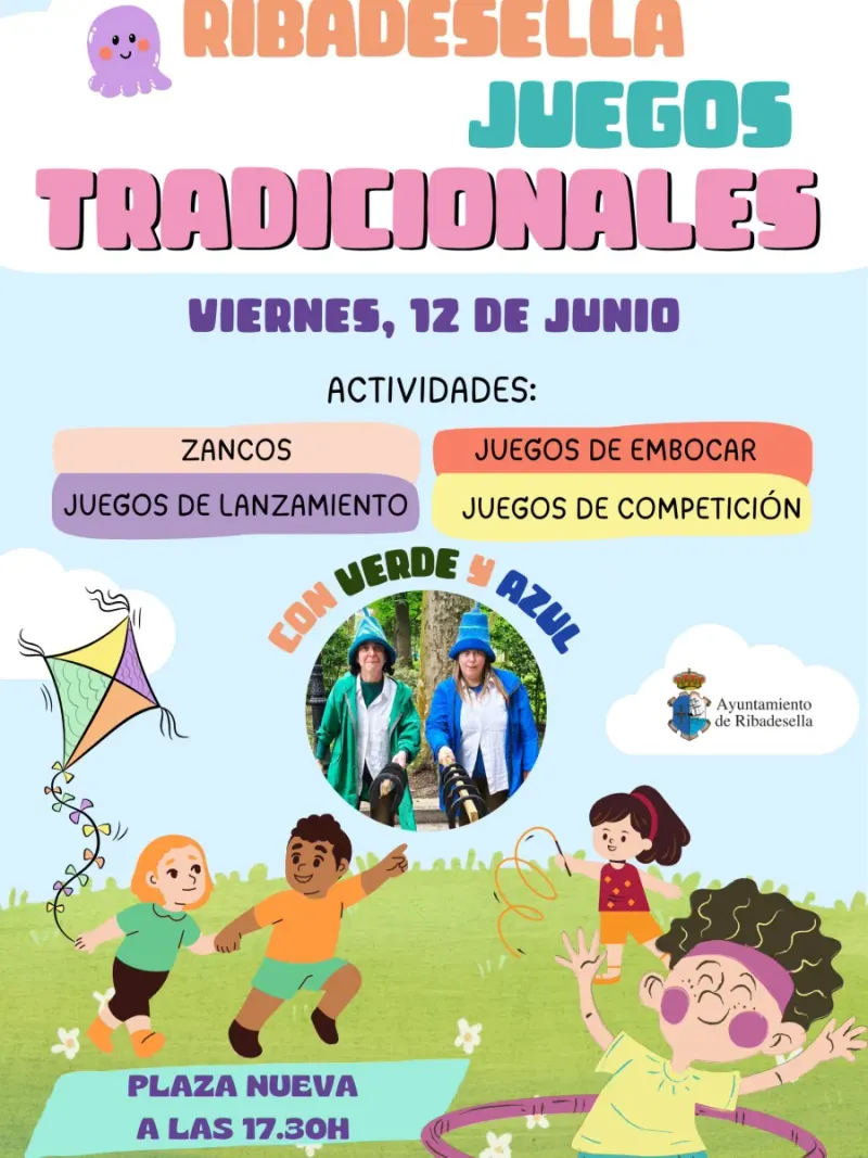 Ribadesella celebra una tarde de juegos tradicionales para toda la familia
