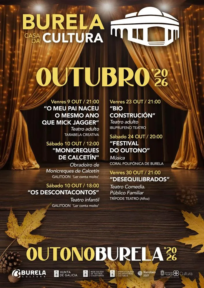 Burela celebra el otoño con una variada programación cultural en su Casa de la Cultura
