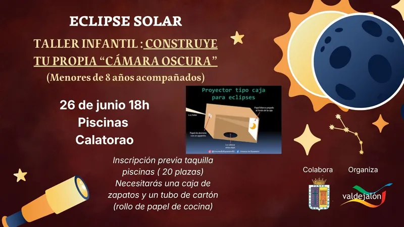 Calatorao organiza un taller infantil para construir cámaras oscuras