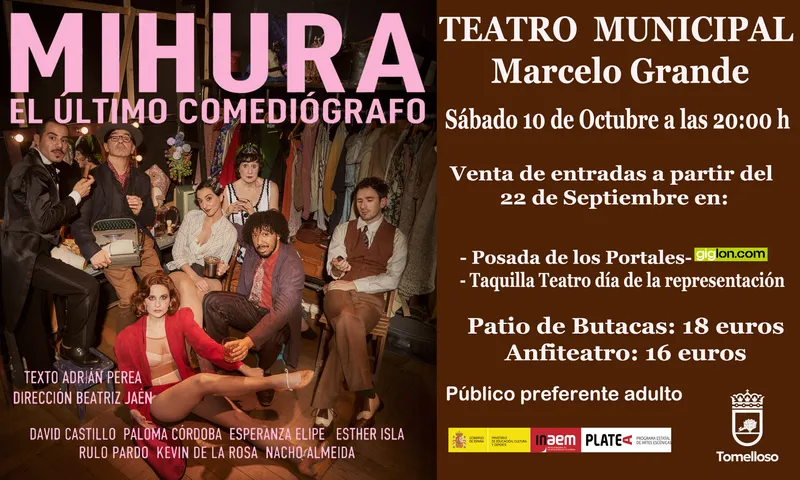 Tomelloso rinde homenaje a Miguel Mihura con la obra 'Mihura, el último comediógrafo'