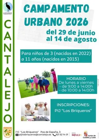 Cantalejo abre inscripciones para su Campamento Urbano de verano 2026