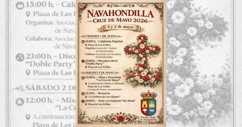 Navahondilla presenta la programación de las Fiestas de la Cruz de Mayo 2026