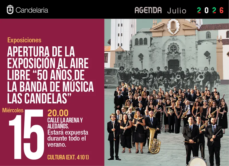 Candelaria celebra 50 años de su Banda de Música con una exposición al aire libre