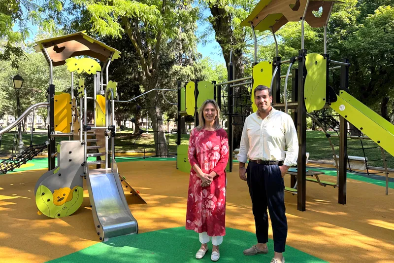 Guadalajara renueva dos áreas infantiles del Parque de la Concordia con un 50% de juegos inclusivos