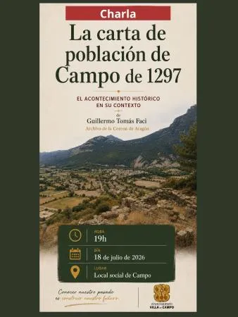 Campo celebra sus orígenes con una charla sobre la carta de población de 1297