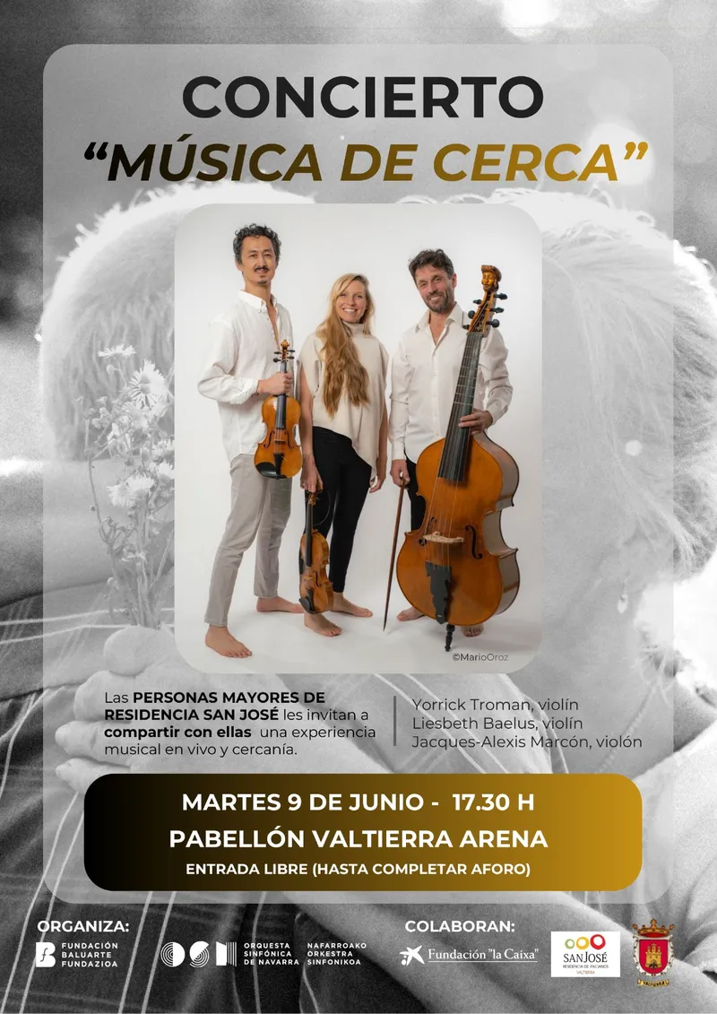 Concierto "Música de Cerca" acerca la música a los mayores de Valtierra