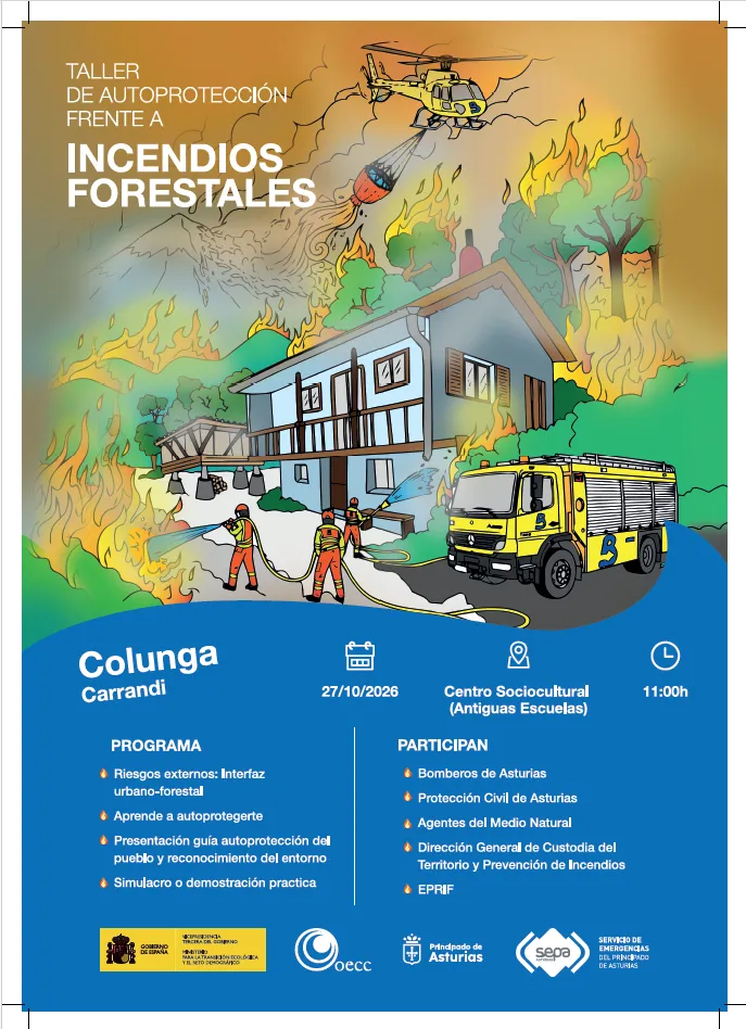 Carrandi se prepara ante incendios forestales con un taller de autoprotección