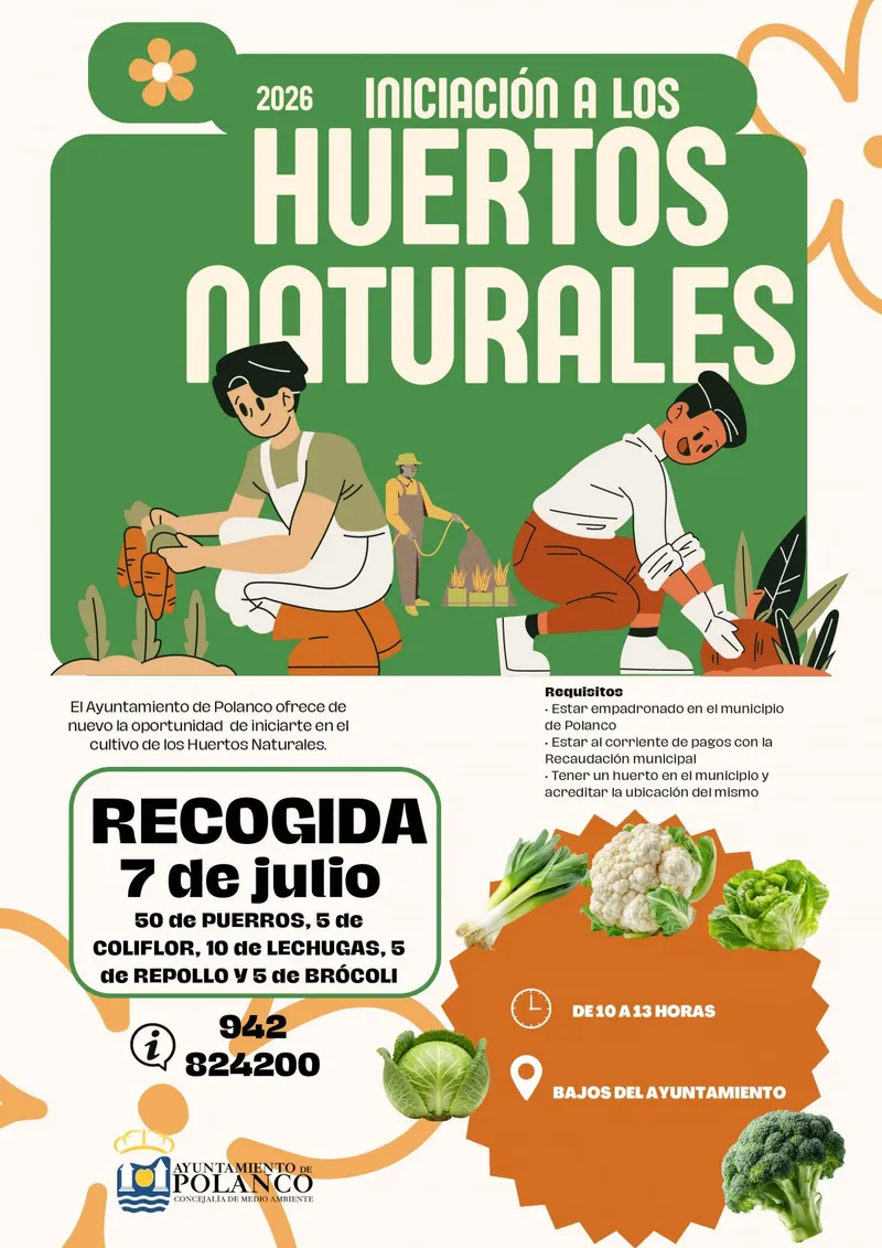 Polanco reparte plantas de huerto a los vecinos que lo solicitaron