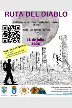 XVI Ruta del Diablo: Marcha nocturna en Biota con dos recorridos el 18 de julio