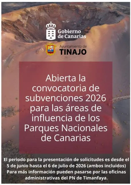 Abiertas las subvenciones para áreas de influencia de Parques Nacionales de Canarias