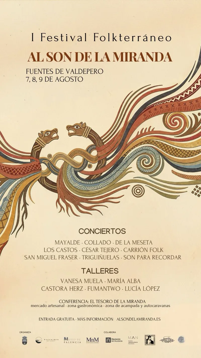 I Festival Folkterráneo 'Al Son de la Miranda' llega a Fuentes de Valdepero en agosto