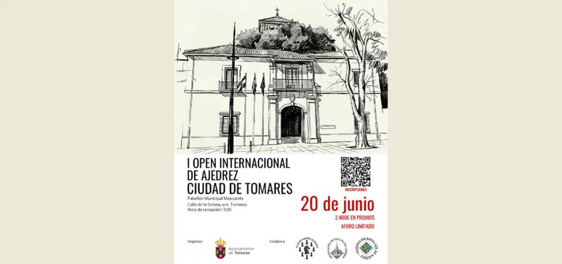 Tomares acoge el I Open Internacional de Ajedrez con 2.400 euros en premios