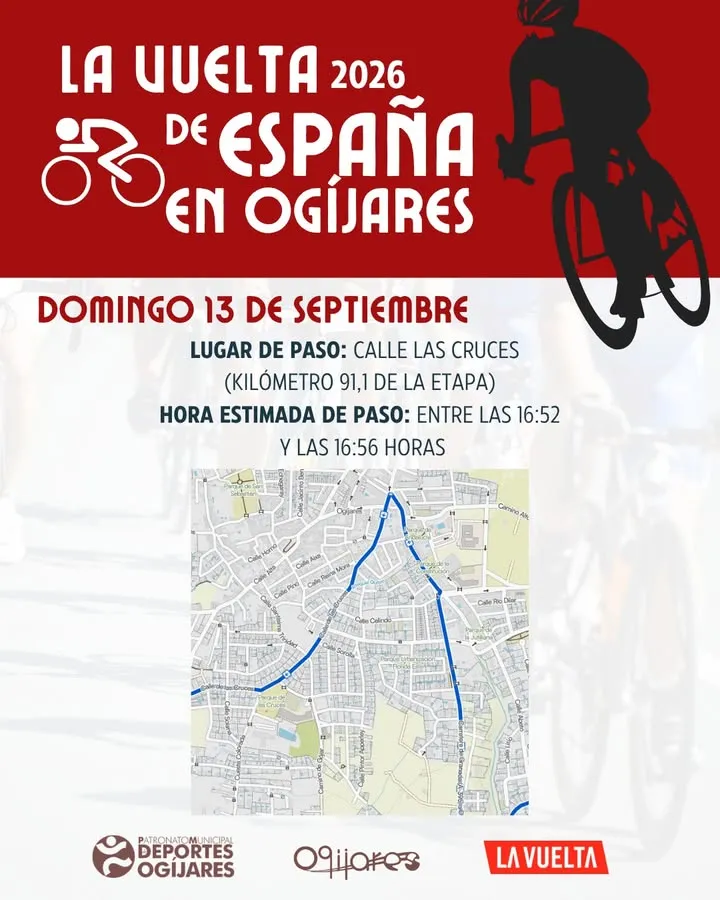 La Vuelta Ciclista a España 2026 pasará por Ogíjares el 13 de septiembre