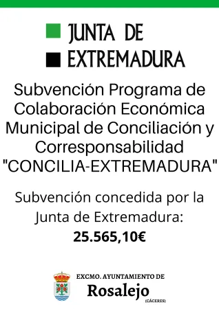Rosalejo lanza ayudas económicas para conciliación, escuelas infantiles y empleo