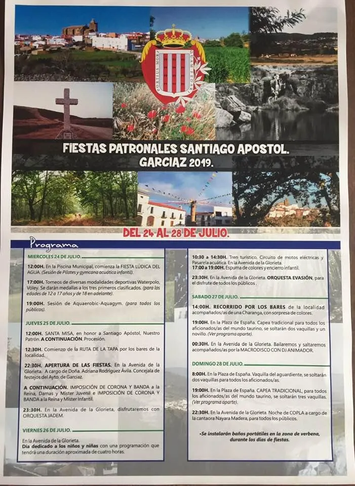 Garciaz celebra sus Fiestas de Santiago con un programa elaborado por y para el pueblo