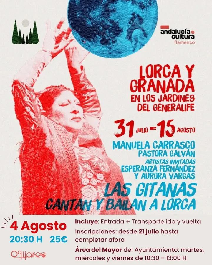 Ogíjares organiza un viaje cultural al espectáculo 'Las Gitanas cantan y bailan a Lorca'