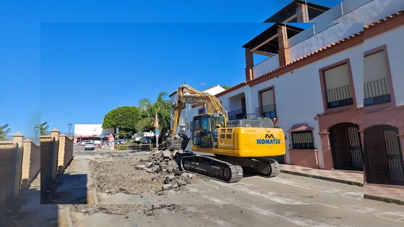 Estepona avanza en la reurbanización de Cancelada con la mejora de la calle Marqués del Duero