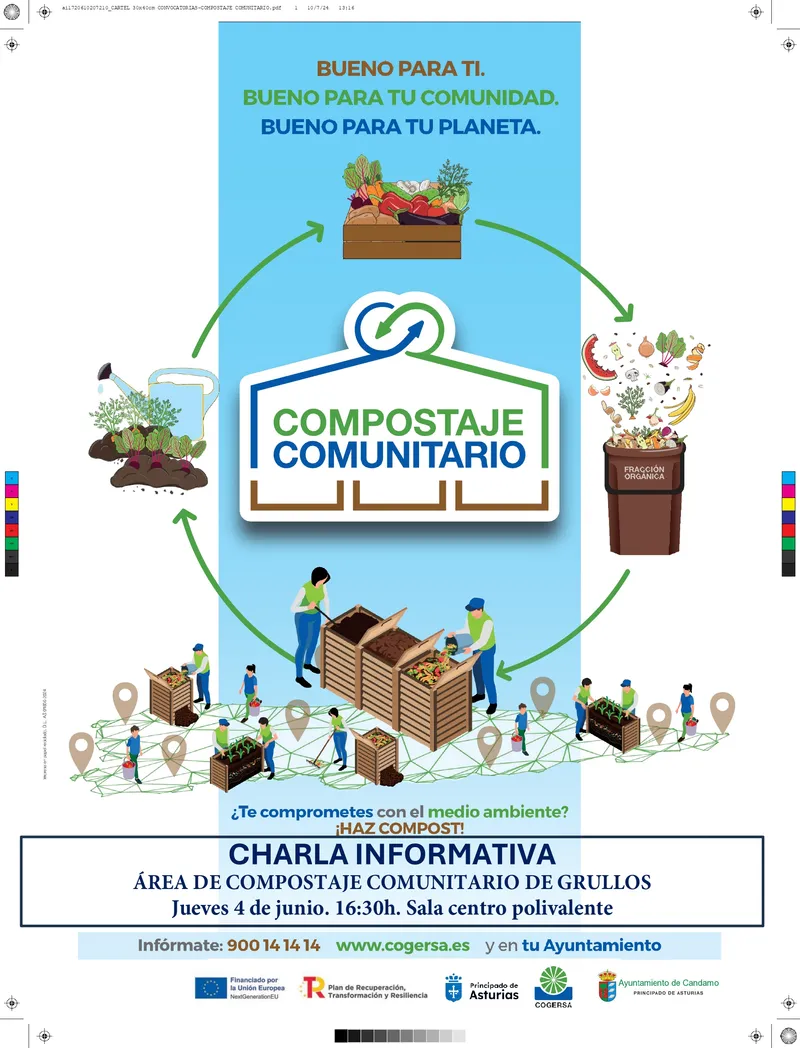 Candamo celebra una charla informativa sobre compostaje comunitario en Grullos