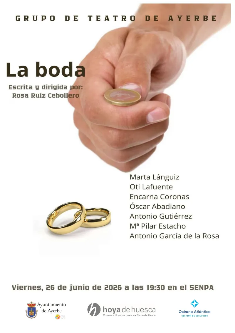 El grupo de teatro 'La Boda' de Ayerbe estrena obra en el SENPA