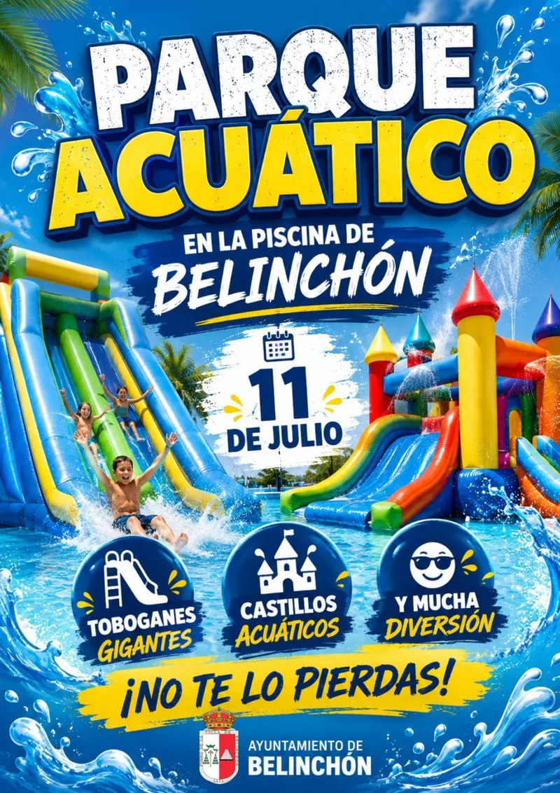 Belinchón celebra el verano con un parque acuático en la piscina municipal
