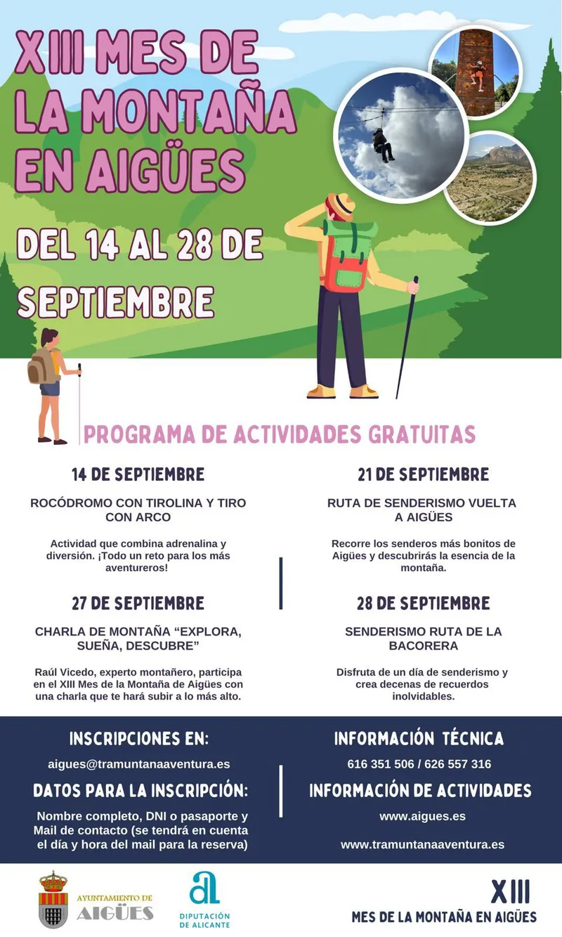 Aigües celebra la XIII edición del Mes de la Montaña con diversas actividades