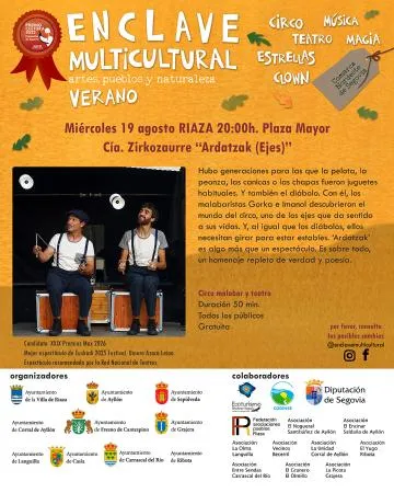 Riaza celebra el 19 de agosto un espectáculo multicultural en la Plaza Mayor