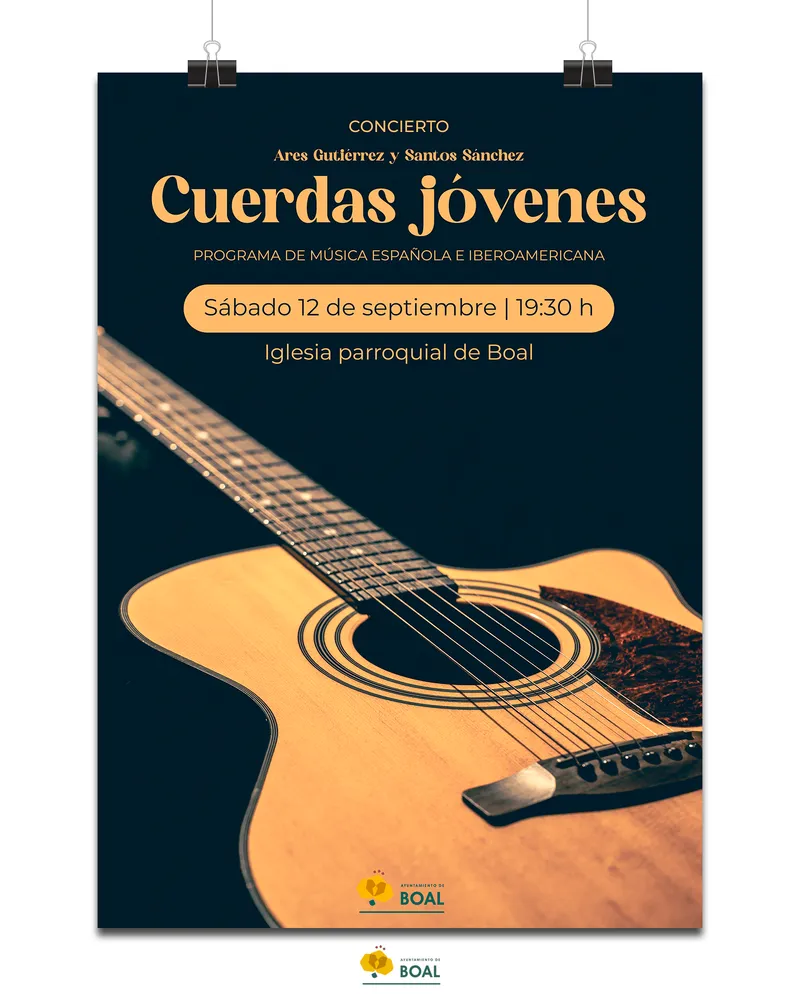 Boal acoge el concierto "Cuerdas Jóvenes" con música española e iberoamericana