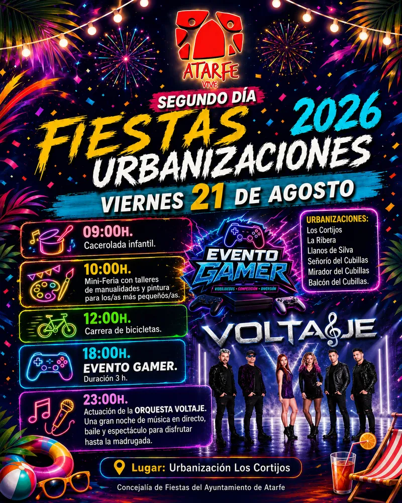 Atarfe celebra el segundo día de sus Fiestas de las Urbanizaciones con actividades para toda la familia