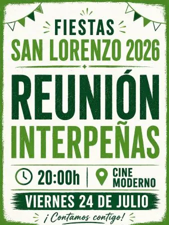 Estadilla convoca a las peñas para ultimar los detalles de las Fiestas de San Lorenzo 2026