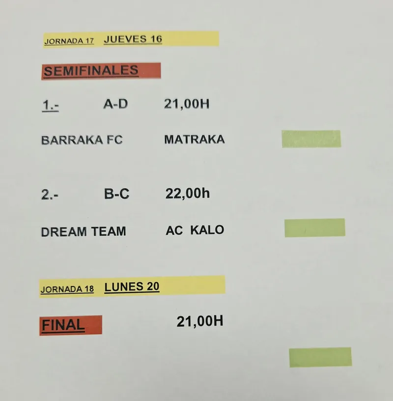 El Campeonato de Fútbol 7 Senior de Casariche celebra sus semifinales esta noche