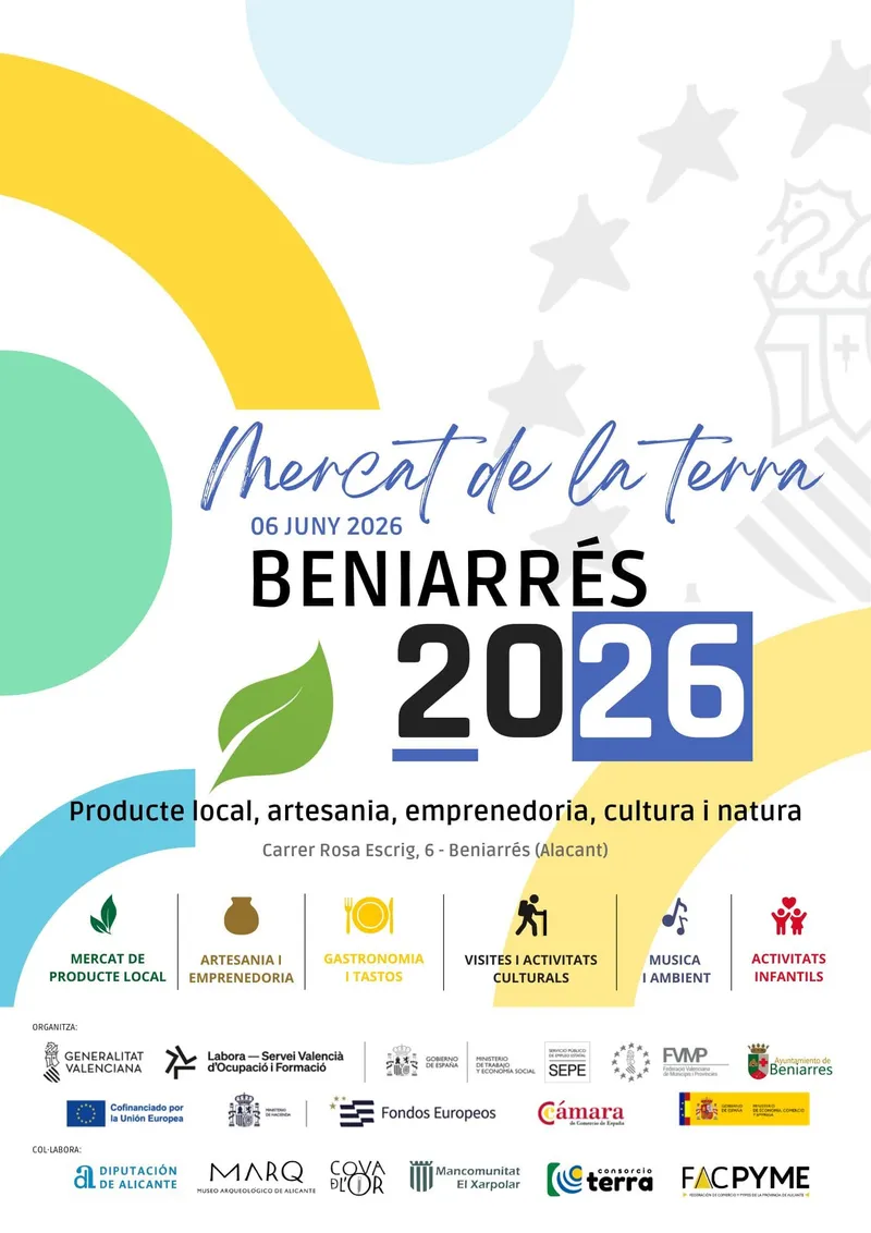 Beniarrés celebra su Mercado de la Terra el próximo sábado 6 de junio