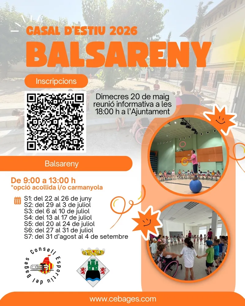 El Consell Esportiu del Bages organiza el Campus d'Estiu 2026 en Balsareny