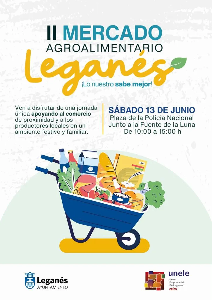 Leganés celebra su segundo mercado agroalimentario con productos locales y actividades