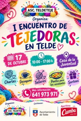 Telde celebra el I Encuentro de Tejedoras con talleres y convivencia