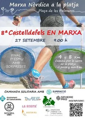 Castelldefels celebra su 8ª Marcha Nórdica el 27 de septiembre
