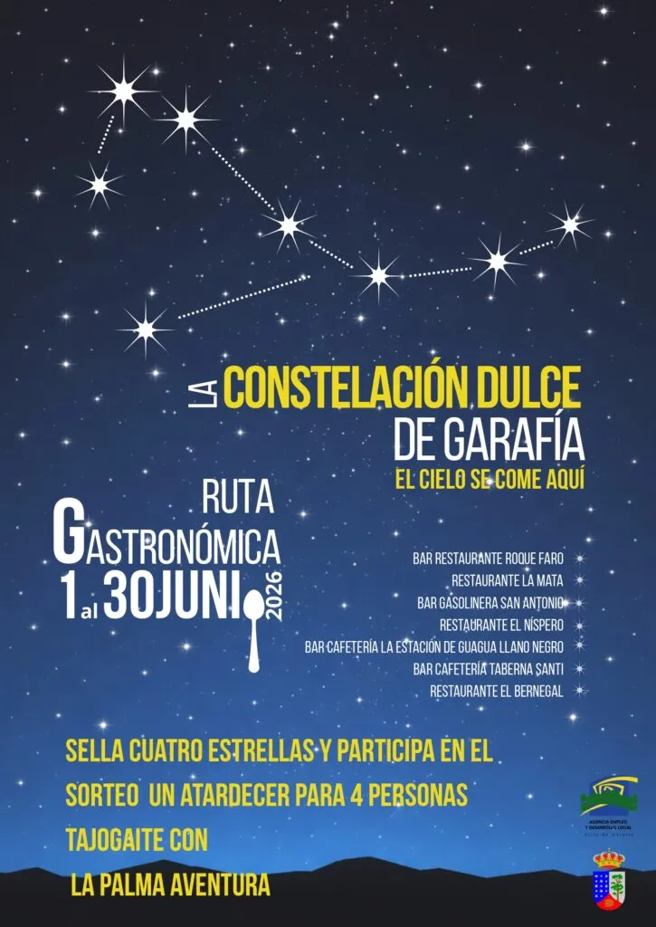 Garafía celebra junio con 'Constelación Dulce', una ruta de postres inspirados en el cielo