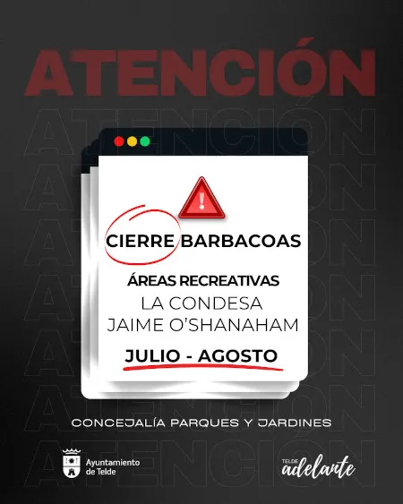 Telde prohíbe el uso de barbacoas en áreas recreativas por riesgo de incendio este verano