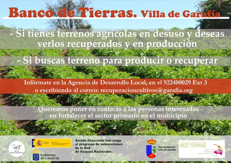 Garafía impulsa el uso de tierras agrarias con un banco de fincas